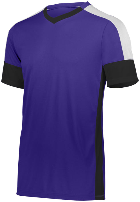 Russell Athletic Wembley Soccer Jersey (322930), Color 'Purple/Black/White'
