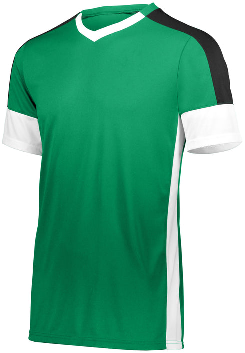 Russell Athletic Youth Wembley Soccer Jersey (322931), Color 'Kelly/White/Black'