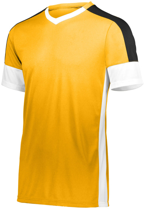 Russell Athletic Youth Wembley Soccer Jersey (322931), Color 'Athletic Gold/White/Black'