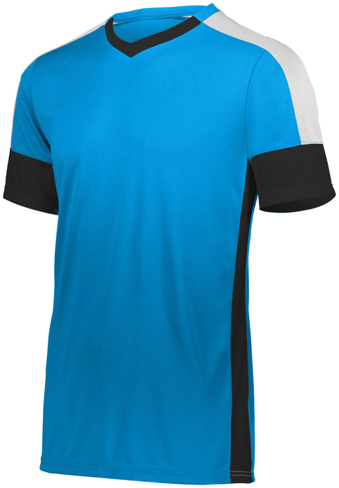 Russell Athletic Wembley Soccer Jersey (322930), Color 'Power Blue/Black/White'