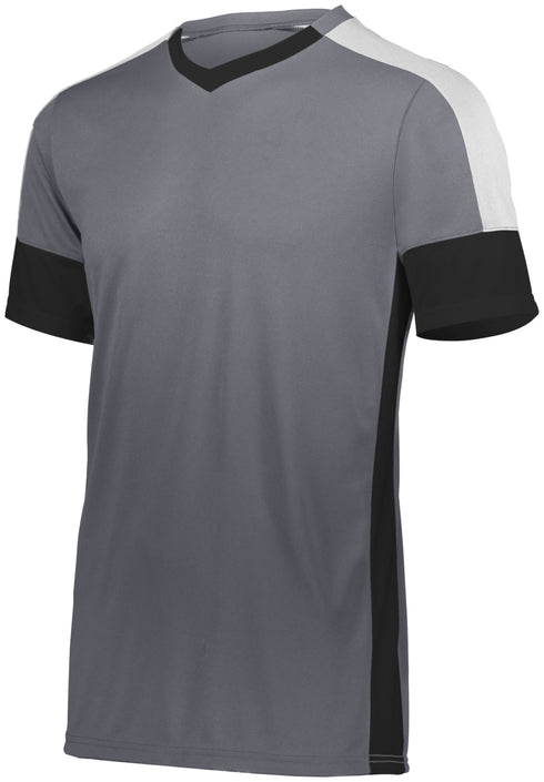 Russell Athletic Wembley Soccer Jersey (322930), Color 'Graphite/Black/White'