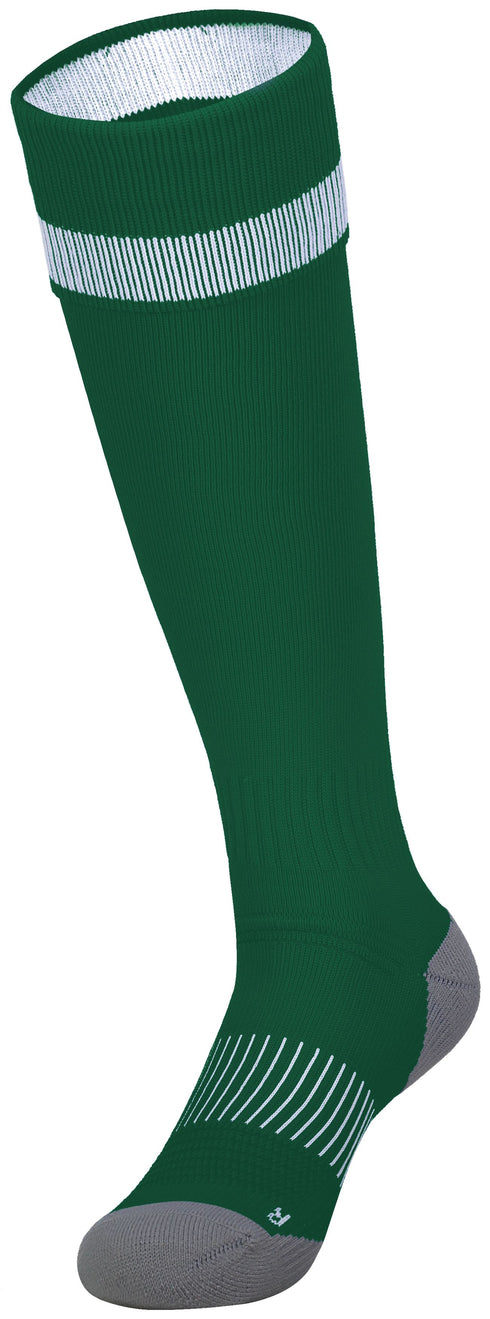 High Five Impact+ Soccer Sock (329120), Color 'Dark Green/White/Graphite'