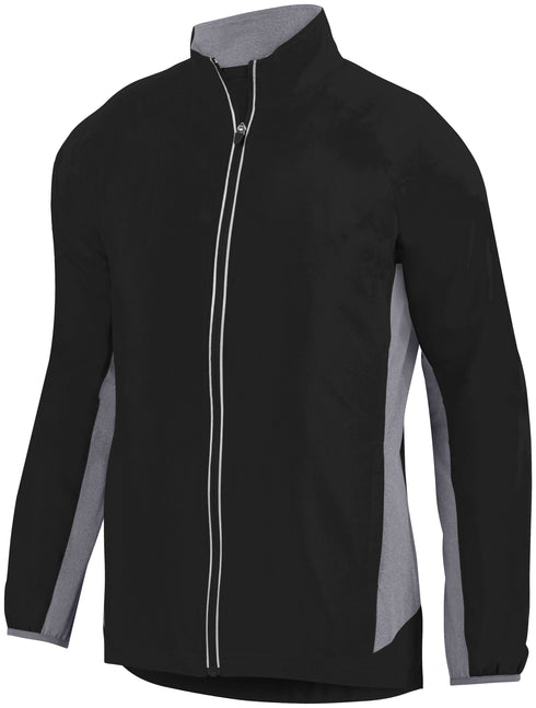 Augusta Sportswear Youth Preeminent Jacket (3301-C), Color 'Black/Graphite Heather/'