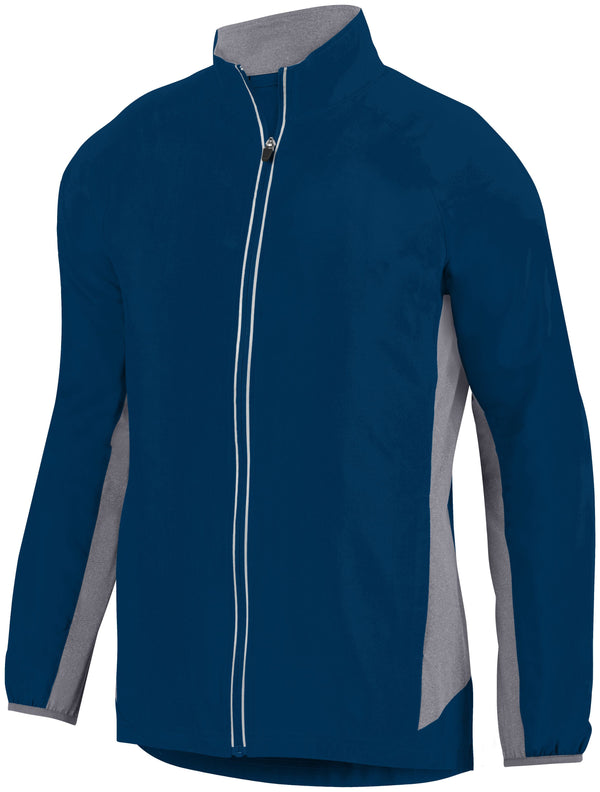 Augusta Sportswear Youth Preeminent Jacket (3301-C), Color 'Navy/Graphite Heather/'