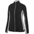 Augusta Sportswear Ladies Preeminent Jacket (3302-C), Color 'Black/Graphite Heather/'