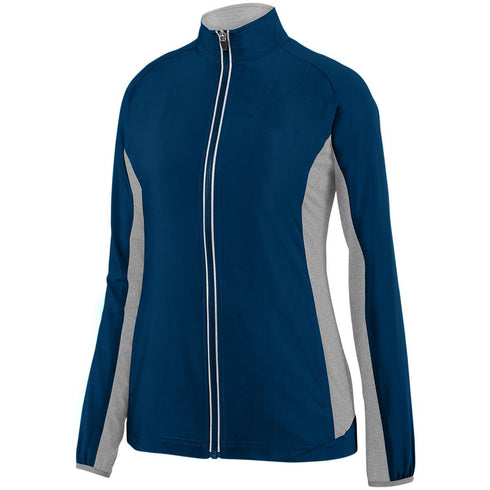 Augusta Sportswear Ladies Preeminent Jacket (3302-C), Color 'Navy/Graphite Heather/'