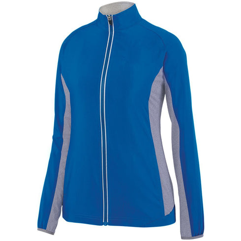 Augusta Sportswear Ladies Preeminent Jacket (3302-C), Color 'Royal/Graphite Heather/'