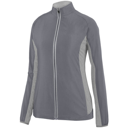 Augusta Sportswear Ladies Preeminent Jacket (3302-C), Color 'Graphite/Graphite Heather'