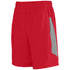 Augusta Sportswear Preeminent Training Shorts (3308-C), Color 'Red/Graphite Heather'