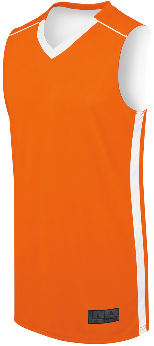Augusta Sportswear Adult Competition Reversible Jersey (332400), Color 'Orange/White'