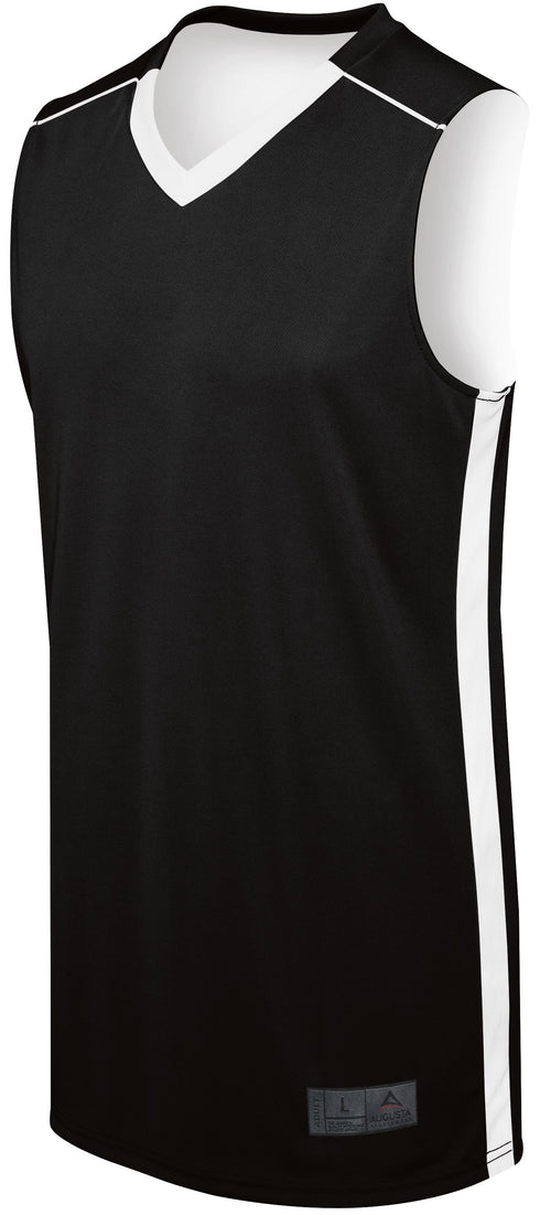 Augusta Sportswear Adult Competition Reversible Jersey (332400), Color 'Black/White'