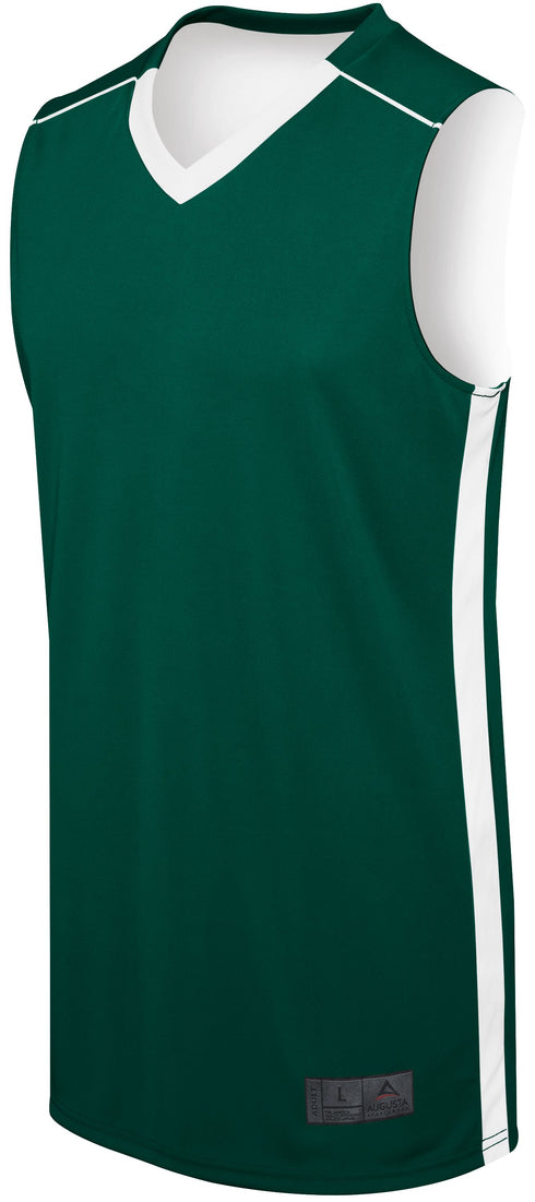 Augusta Sportswear Adult Competition Reversible Jersey (332400), Color 'Forest/White'