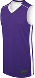 Augusta Sportswear Adult Competition Reversible Jersey (332400), Color 'Purple/White'