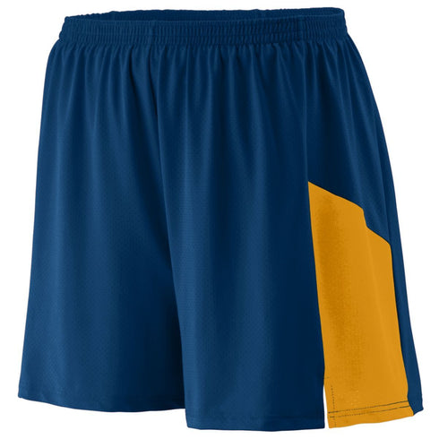Augusta Sportswear Youth Sprint Shorts (336), Color 'Navy/Gold'