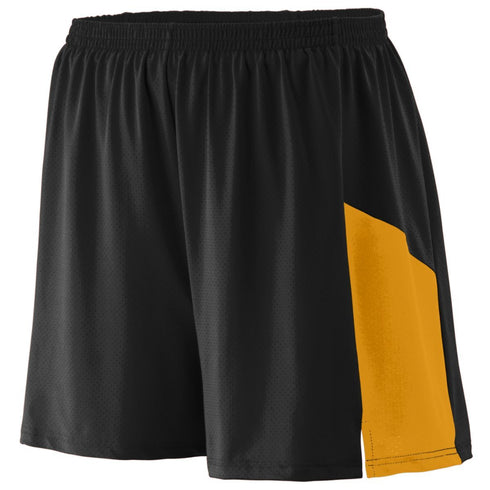Augusta Sportswear Youth Sprint Shorts (336), Color 'Black/Gold'