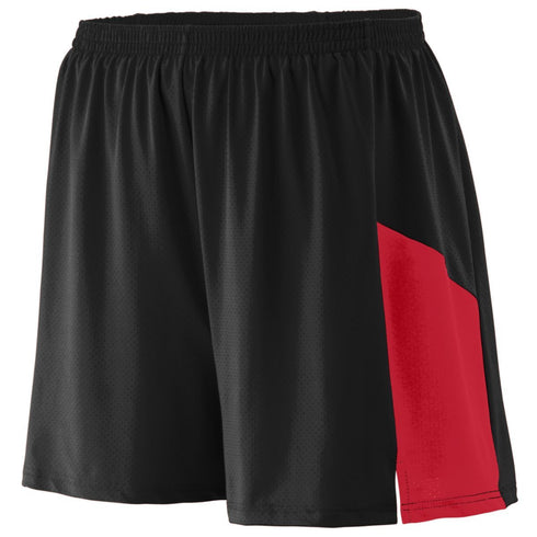 Augusta Sportswear Youth Sprint Shorts (336), Color 'BlackRed'