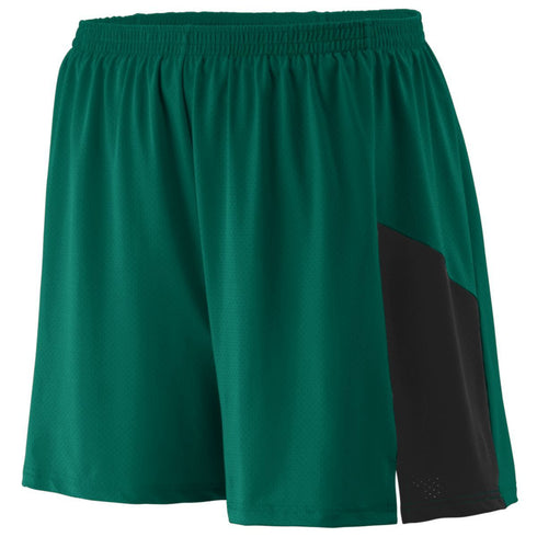 Augusta Sportswear Youth Sprint Shorts (336), Color 'Dark Green/Black'