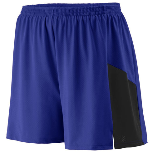Augusta Sportswear Youth Sprint Shorts (336), Color 'Purple/Black'