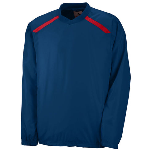 Augusta Sportswear Youth Promentum Pullover (3418-C), Color 'Navy/Red'
