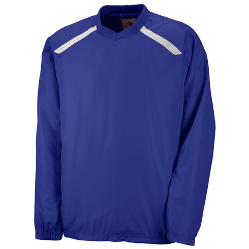 Augusta Sportswear Youth Promentum Pullover (3418-C), Color 'Purple/White'
