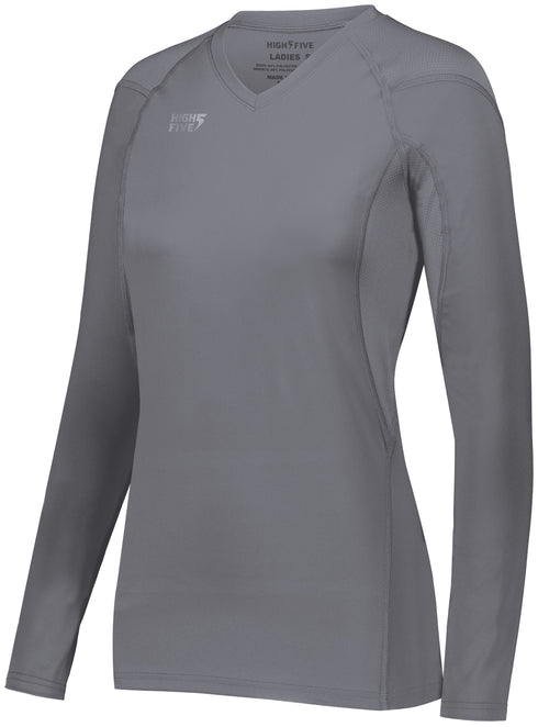 High Five Girls TruHit Long Sleeve Jersey (342213), Color 'Graphite'