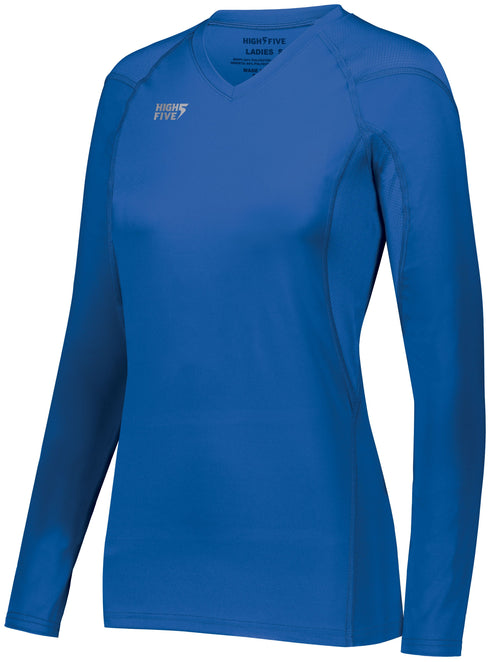 High Five Girls TruHit Long Sleeve Jersey (342213), Color 'Royal'