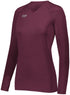 Russell Athletic Ladies TruHit Long Sleeve Jersey (342212), Color 'Maroon (Hlw)'