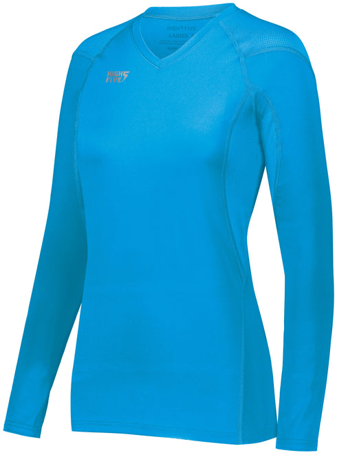 High Five Girls TruHit Long Sleeve Jersey (342213), Color 'Power Blue'