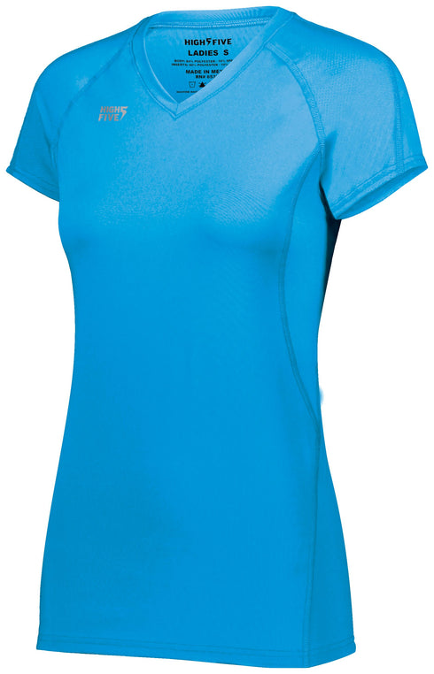 Russell Athletic Ladies TruHit Short Sleeve Jersey (342222), Color 'Power Blue'
