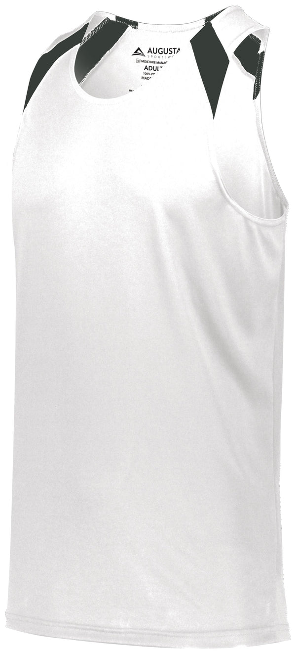 Augusta Sportswear Youth Overspeed Track Jersey (344), Color 'White/Black'