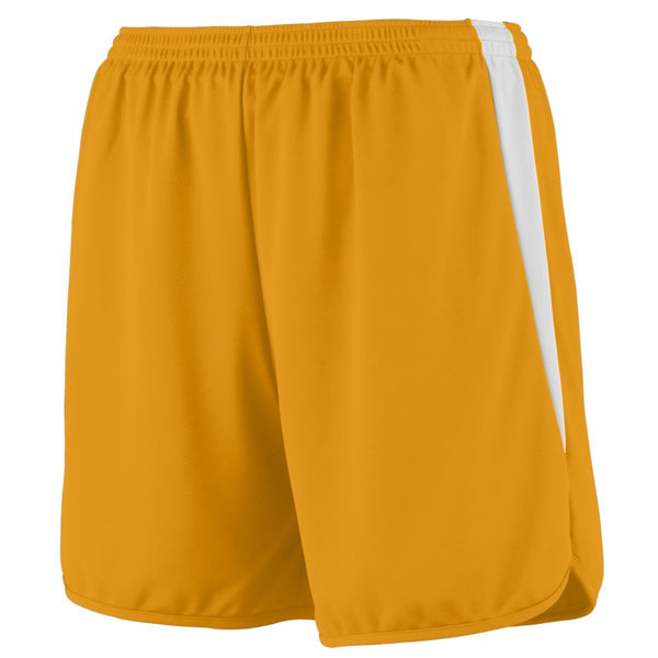 Augusta Sportswear Youth Rapidpace Track Shorts (346), Color 'Gold/White'