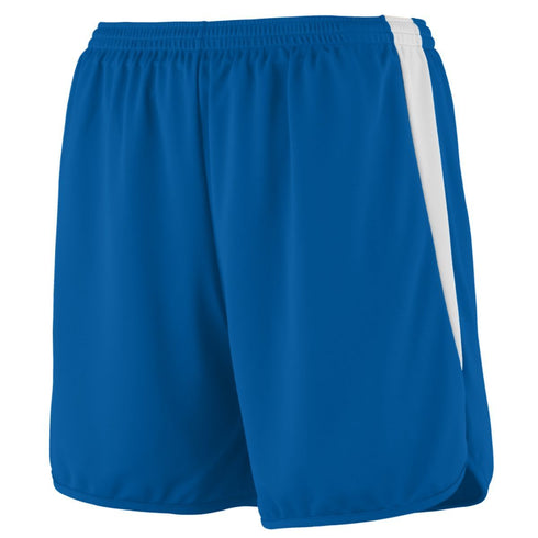 Augusta Sportswear Youth Rapidpace Track Shorts (346), Color 'Royal/White'