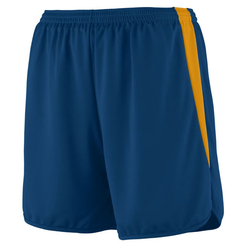 Augusta Sportswear Youth Rapidpace Track Shorts (346), Color 'Navy/Gold'