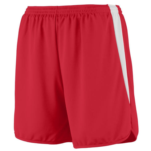 Augusta Sportswear Youth Rapidpace Track Shorts (346), Color 'Red/White'