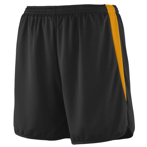 Augusta Sportswear Youth Rapidpace Track Shorts (346), Color 'Black/Gold'