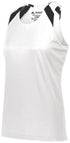 Augusta Sportswear Ladies Overspeed Track Jersey (348), Color 'White/Black'
