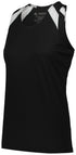 Augusta Sportswear Ladies Overspeed Track Jersey (348), Color 'Black/White'