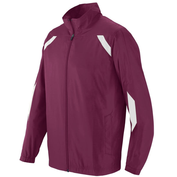 Augusta Sportswear Youth Avail Jacket (3501-C), Color 'Maroon/White'