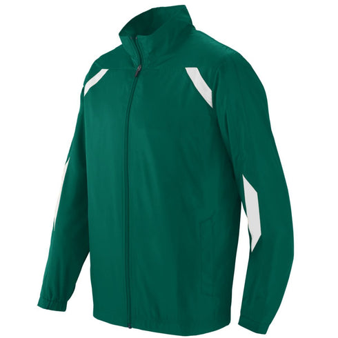 Augusta Sportswear Youth Avail Jacket (3501-C), Color 'Dark Green/White'
