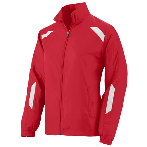 Augusta Sportswear Ladies Avail Jacket (3502-C), Color 'Red/White'