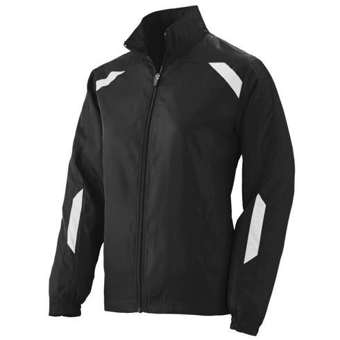 Augusta Sportswear Ladies Avail Jacket (3502-C), Color 'Black/White'