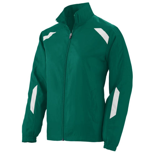 Augusta Sportswear Ladies Avail Jacket (3502-C), Color 'Dark Green/White'