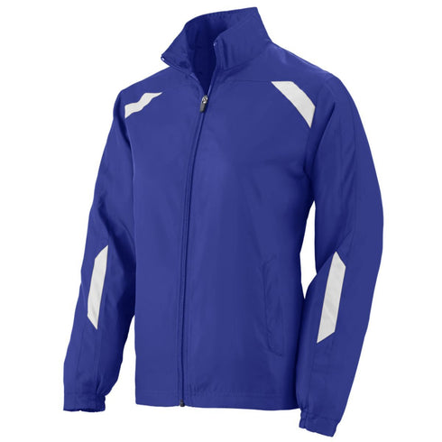 Augusta Sportswear Ladies Avail Jacket (3502-C), Color 'Purple/White'