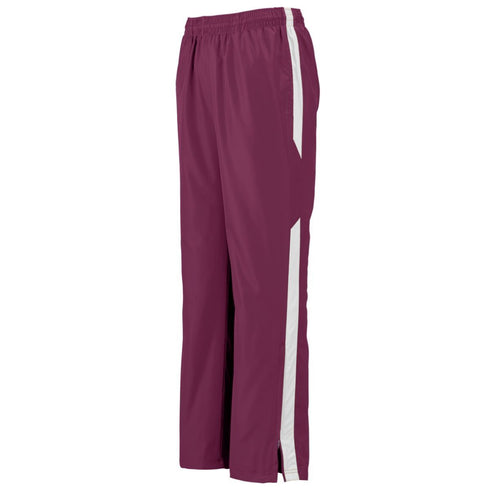 Augusta Sportswear Youth Avail Pant (3505-C), Color 'Maroon/White'
