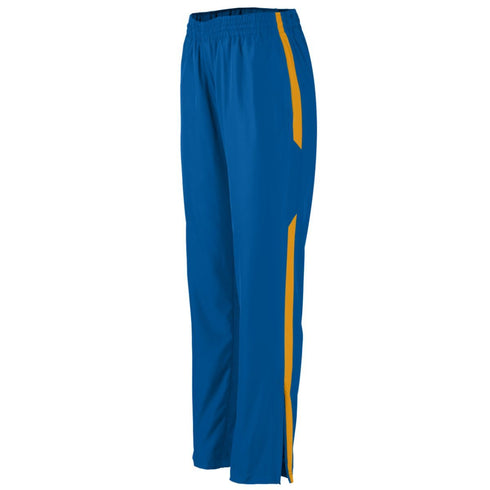 Augusta Sportswear Ladies Avail Pant (3506-C), Color 'Royal/Gold'