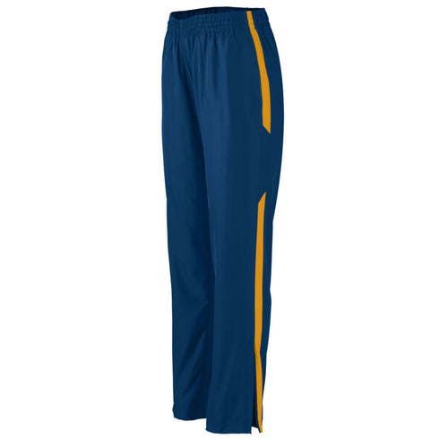 Augusta Sportswear Ladies Avail Pant (3506-C), Color 'Navy/Gold'