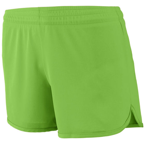 Augusta Sportswear Ladies Accelerate Shorts (357), Color 'Lime'