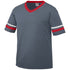 Augusta Sportswear Sleeve Stripe Jersey (360), Color 'Graphite/Red/White'