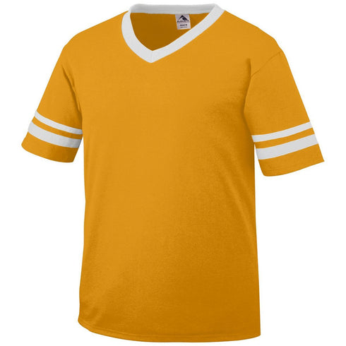 Augusta Sportswear Sleeve Stripe Jersey (360), Color 'Gold/White'