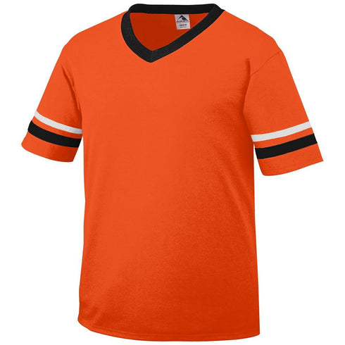 Augusta Sportswear Sleeve Stripe Jersey (360), Color 'Orange/Black/White'